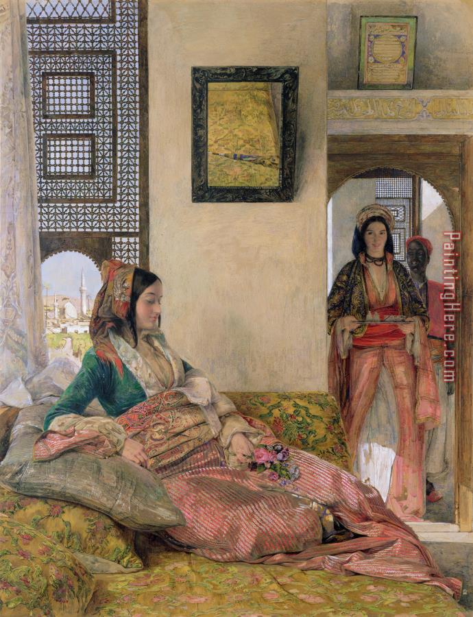 John Frederick Lewis Life in the harem - Cairo